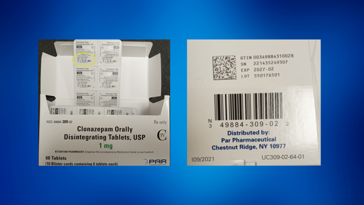 Clonazepam mal etiquetado, de acuerdo al informe de la FDA. Clonazepam mal etiquetado, de acuerdo al informe de la FDA.