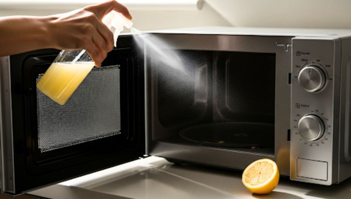 Rociar jugo de limón dentro de tu microondas es un truco casero recomendado 