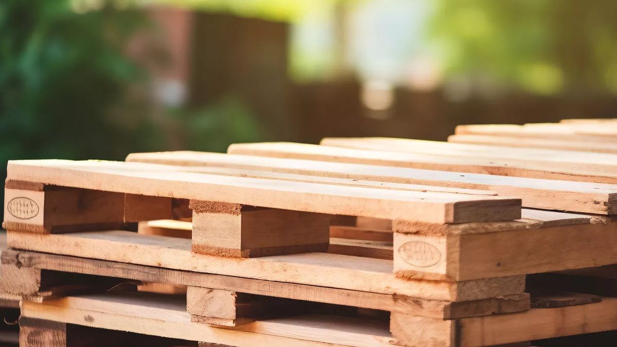 Recicla palets de madera en un cabecero para tu cama.&nbsp;