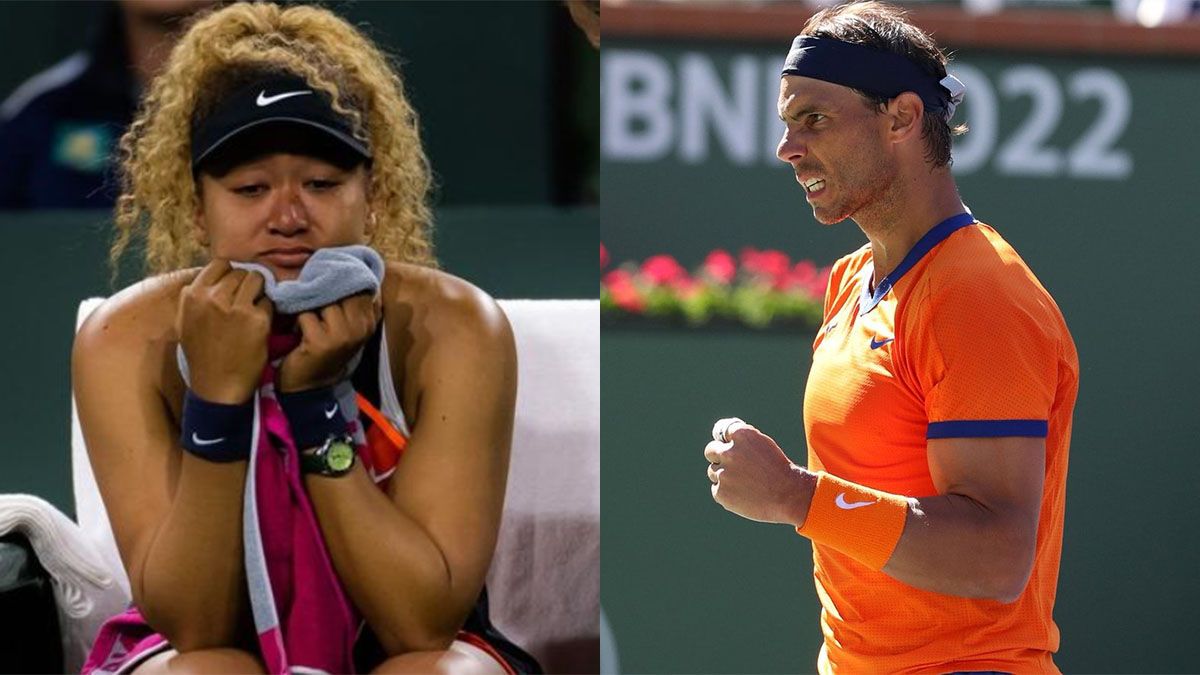 Naomi Osaka recibió el apoyo de Rafael Nadal.