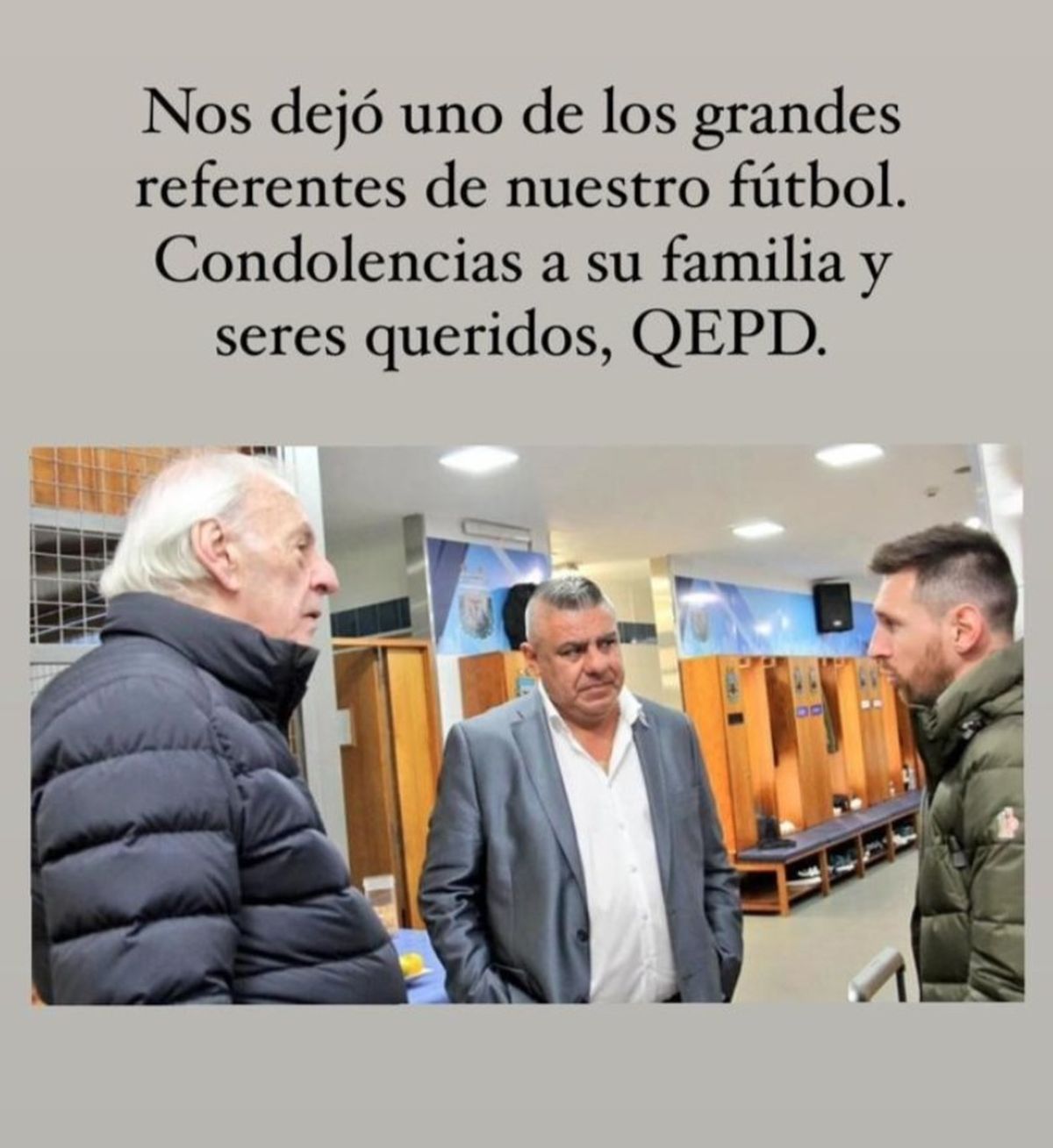 El mensaje de Lionel Messi tras la muerte de César Luis Menotti. El mensaje de Lionel Messi tras la muerte de César Luis Menotti.