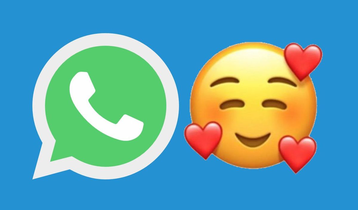 WhatsApp qu significa la carita rodeada de corazones