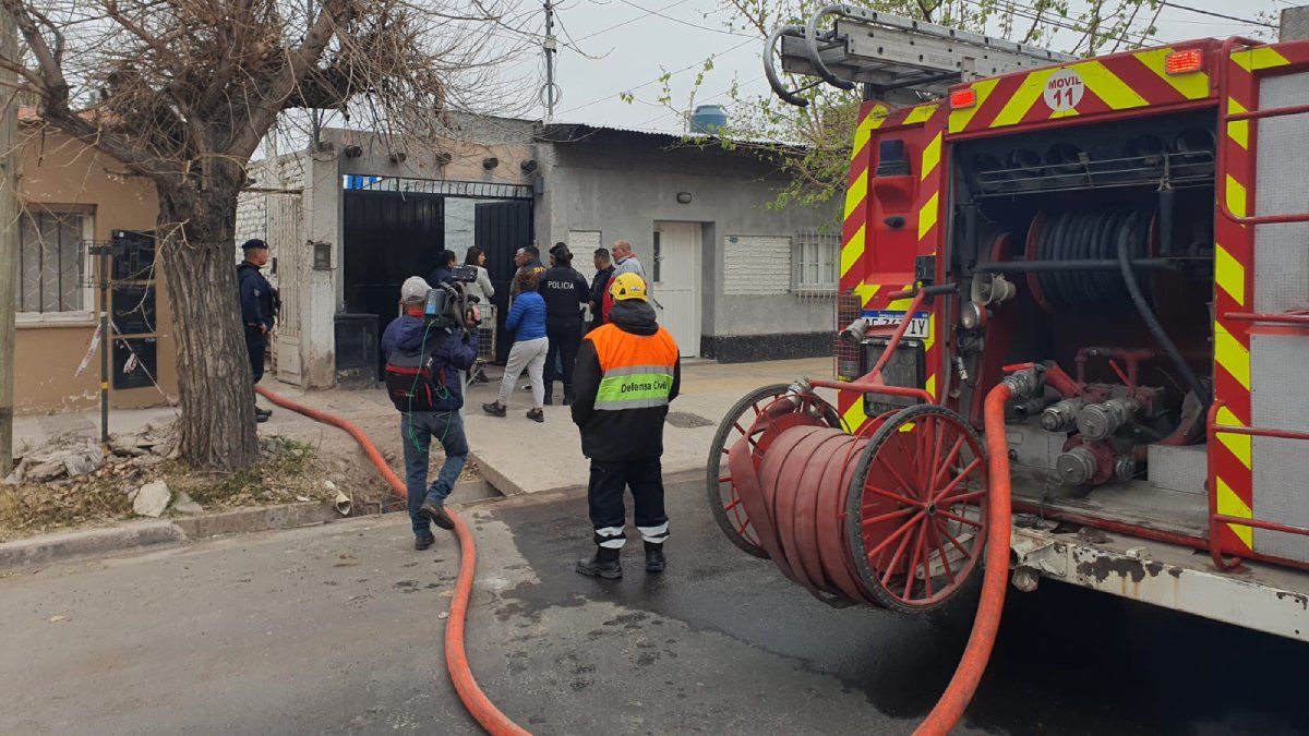 Un hombre murió tras el incendio en Guaymallén. Foto: Pablo Gamba.