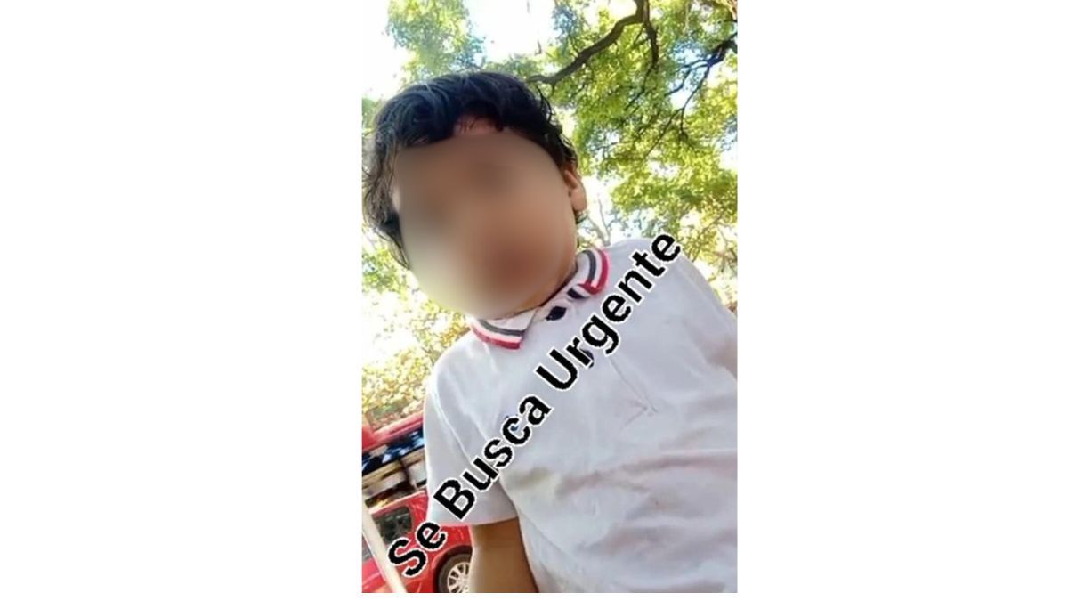 Jean Delgado, padre del menor de 2 años, dijo que su madre se llevó de la plaza Independencia. De inmediato difundió esta foto del pequeño.