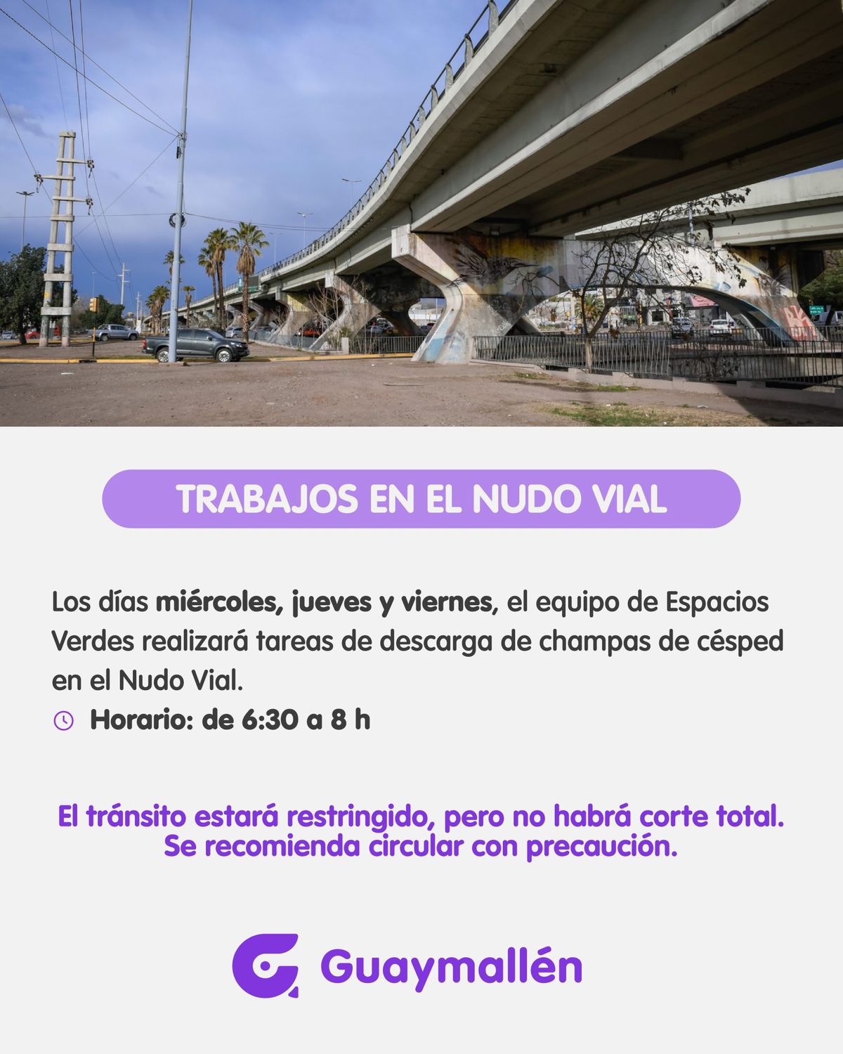 El comunicado de la Municipalidad de Guaymallén.