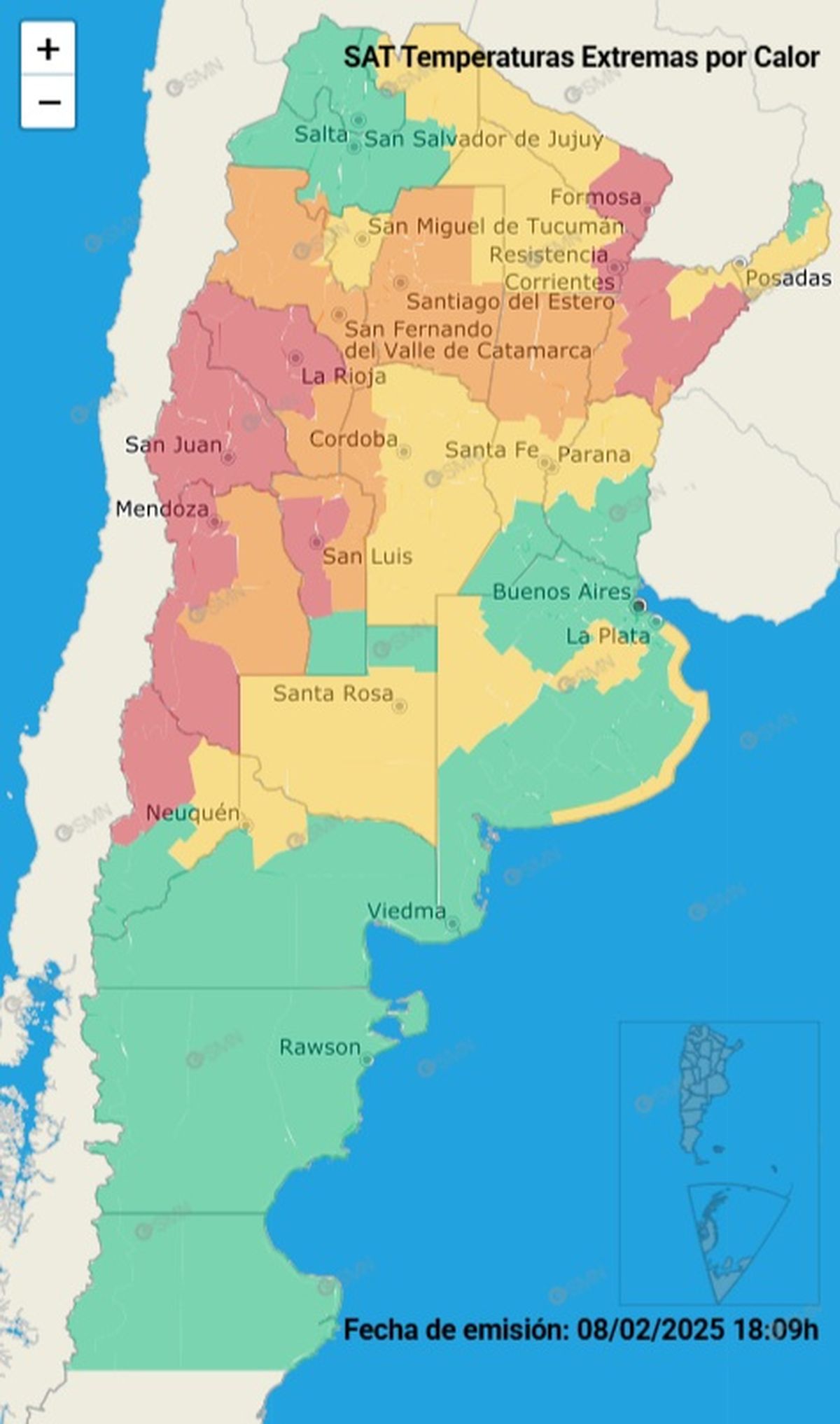 Varias provincias se encuentran en alerta roja. Varias provincias se encuentran en alerta roja.