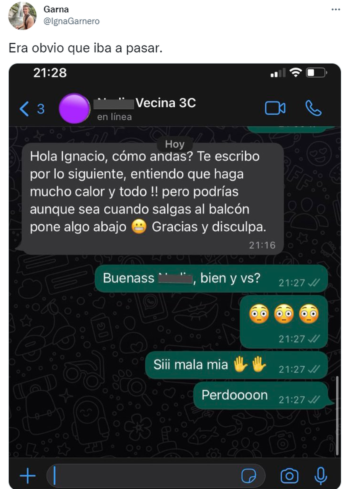 El joven se hizo viral en Twitter