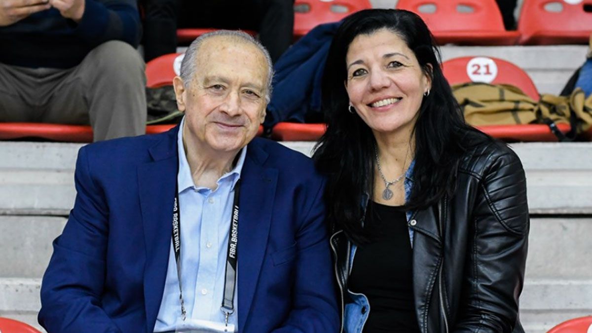 La mendocina Carolina Sánchez estuvo alentando a Argentina