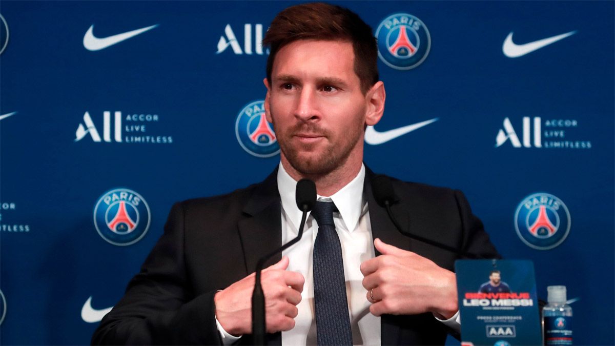 Messi fue presentado en el PSG y no se quedó callado