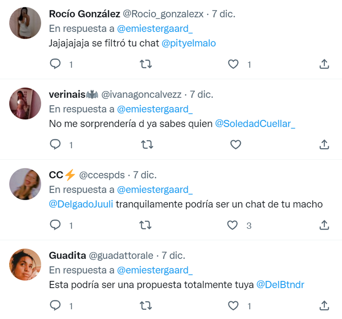 Varias chicas apuntaron a sus parejas en Twitter por el viral