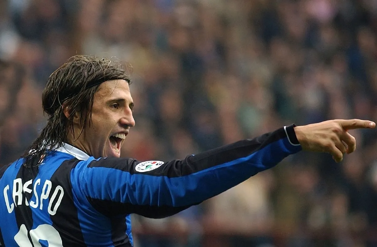 Hern&aacute;n Crespo brill&oacute; en el Inter y en la Selecci&oacute;n argentina.