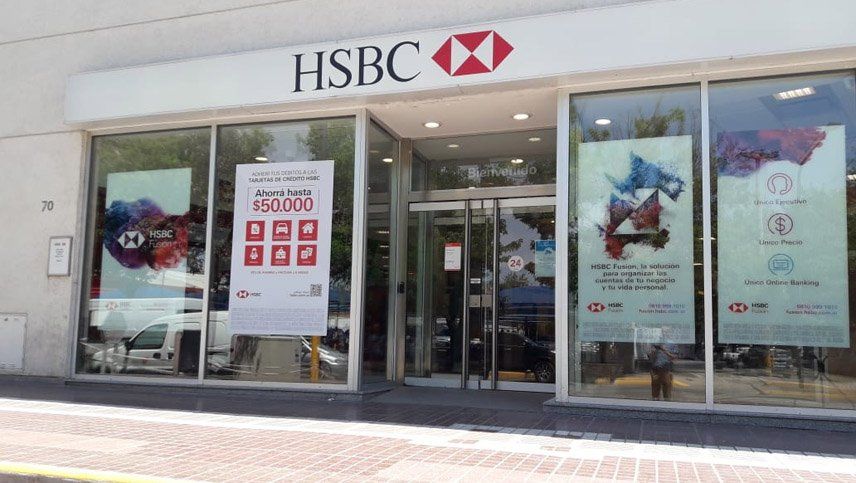 La sucursal del HSBC en Luj&aacute;n.