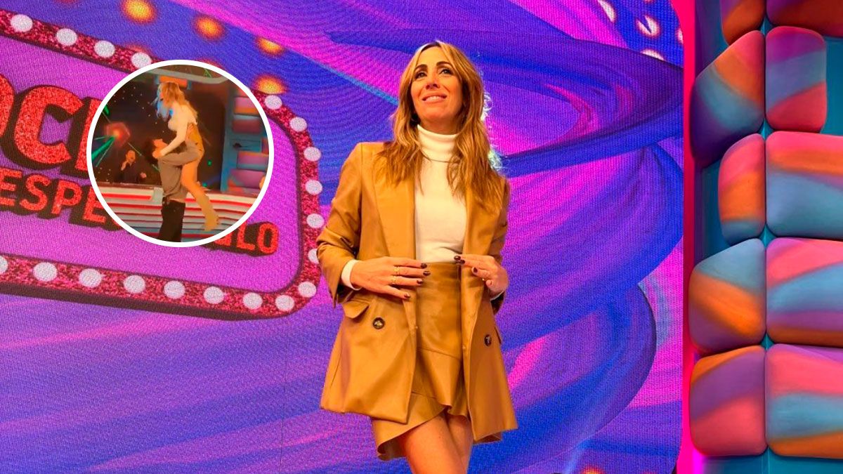 Paula Varela sufrió un percance cuando bailaba con Toni Gelabert.