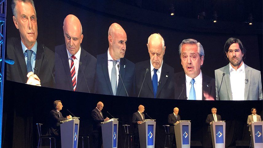 En 2019, fueron seis los candidatos a presidente que estuvieron en el debate presidencial.