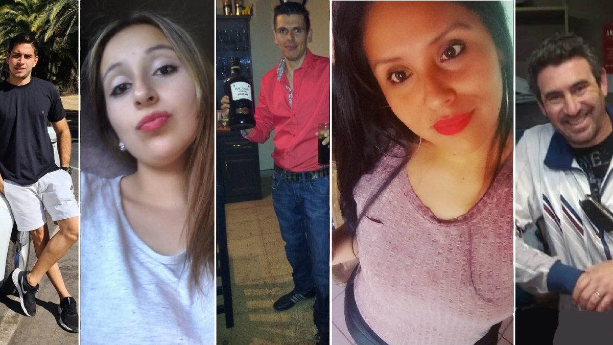 Algunas de las víctimas fatales de los asesinatos en Mendoza durante 2022.