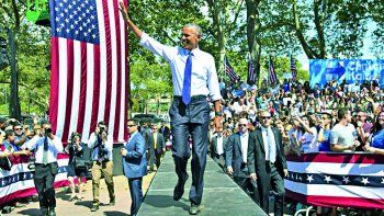 Obama salió de campaña a favor del voto a Hillary