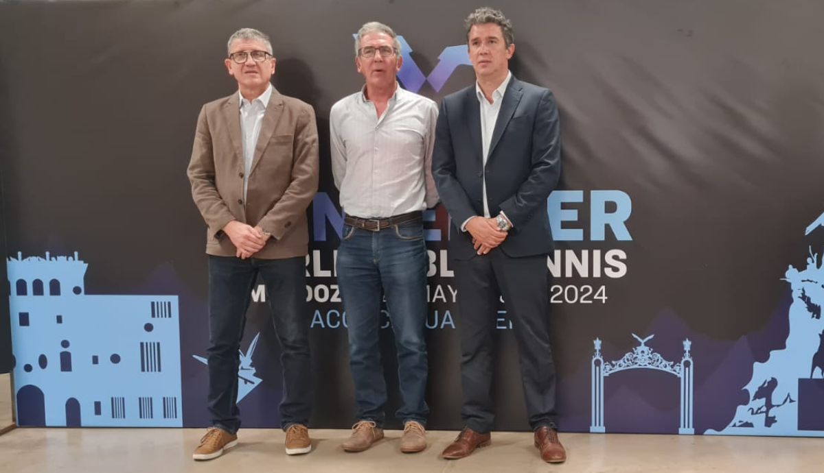 Joffré, Chiapetta y Tabachnik presentaron el torneo. Joffré, Chiapetta y Tabachnik presentaron el torneo.