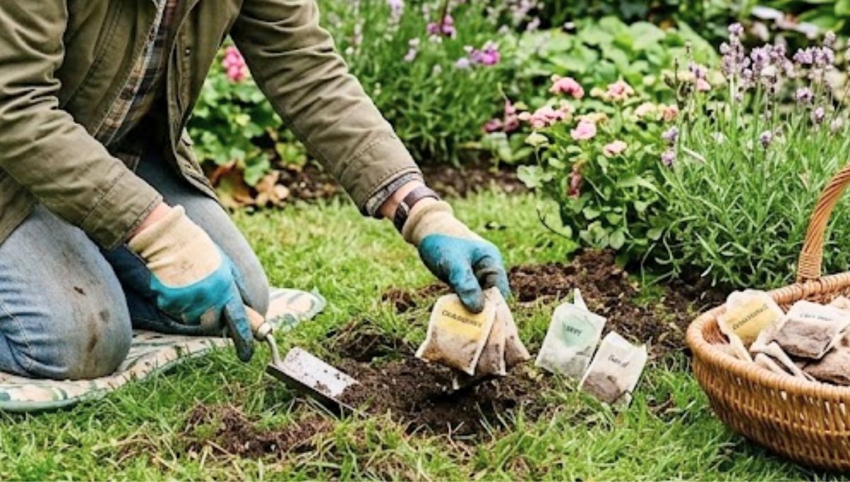 Colocar saquitos de té en el césped del jardín: por qué recomiendan hacerlo y para qué sirve
