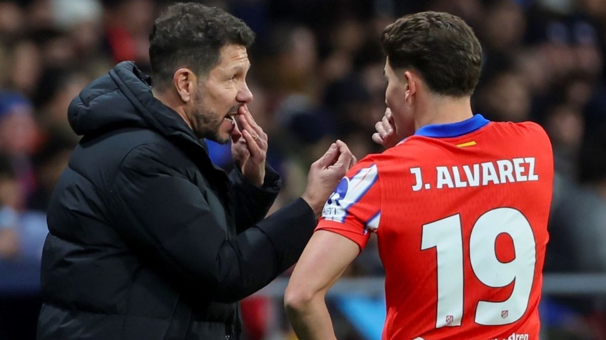 Diego Simeone se refirió a la situación de Julián Álvarez con el Atlético de Madrid.
