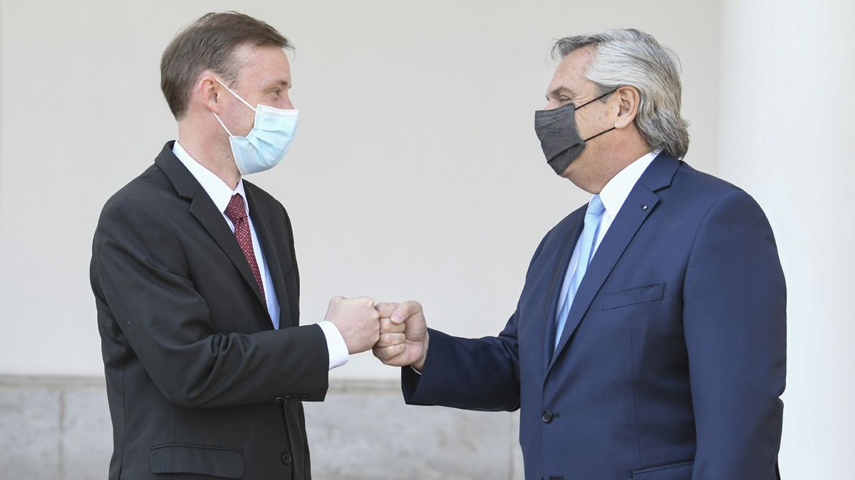 Alberto Fernández se reunió con el asesor de Seguridad de Joe Biden