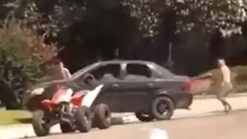 Video: salvaje pelea en Tucumán incluyó machetazos, palos y autos chocadores