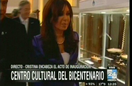 La presidenta inauguró en Capital Federal el Centro Cultural del Bicentenario