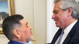 Maradona apoyó a Fernández con una expresión futbolística