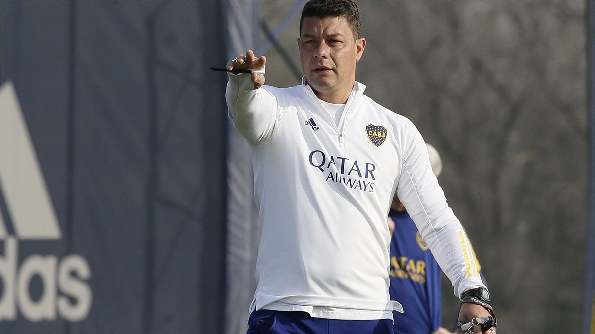 Los concentrados de Battaglia en Boca con una gran ausencia