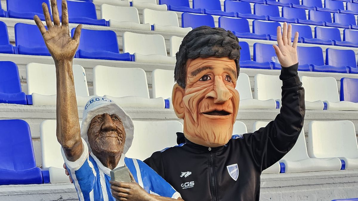 El sueño se hizo realidad con la estatua del Loco Julio en el Feliciano Gambarte.