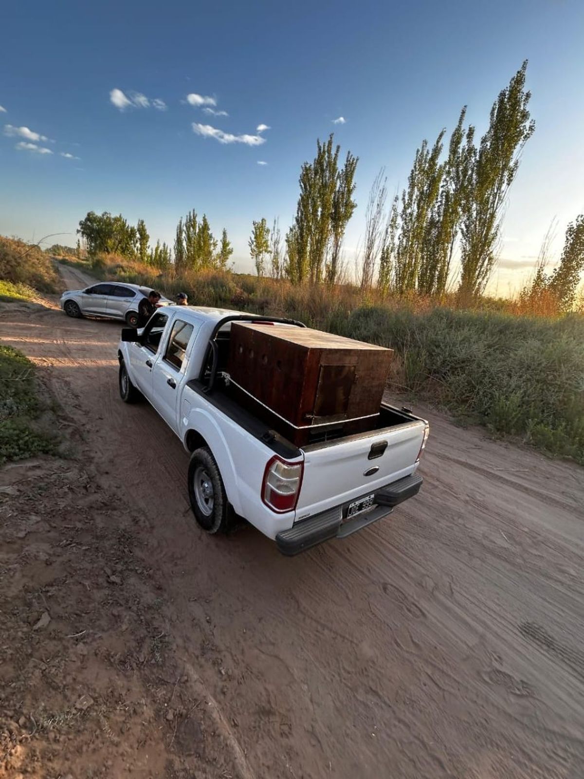 Uno de los vehículos que habría sido utilizado para trasladar a los animales. Uno de los vehículos que habría sido utilizado para trasladar a los animales.