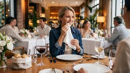 ¿Cómo debe usarse la servilleta en una comida formal?