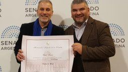 Premiaron en el Senado Nacional al escritor mendocino Daniel Fermani