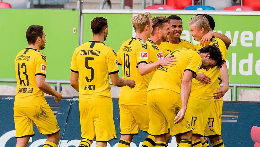 Haaland, sobre la hora, le dio vida al Dortmund y espera un milagro
