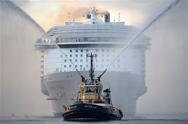 El crucero más grande del mundo llegó a Barcelona