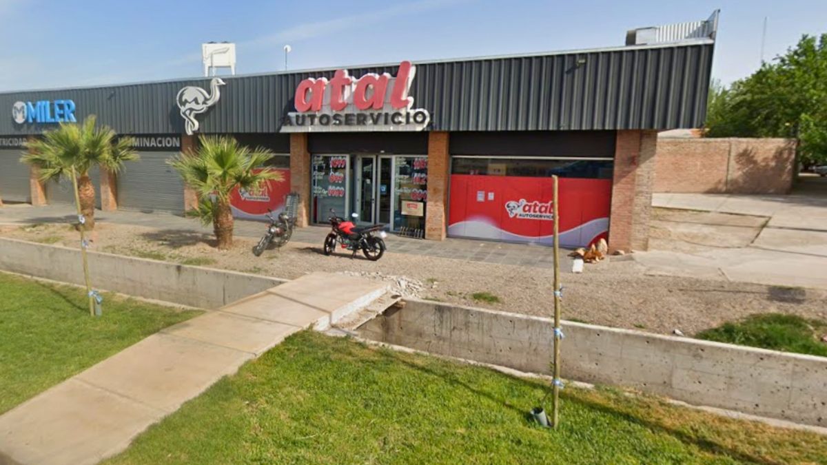 El lugar donde ocurrió el robo en Guaymallén.