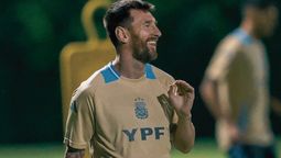 Sonríe el capitán. Lionel Messi regresó a la Selección argentina tras superar su lesión en el tobillo derecho. 