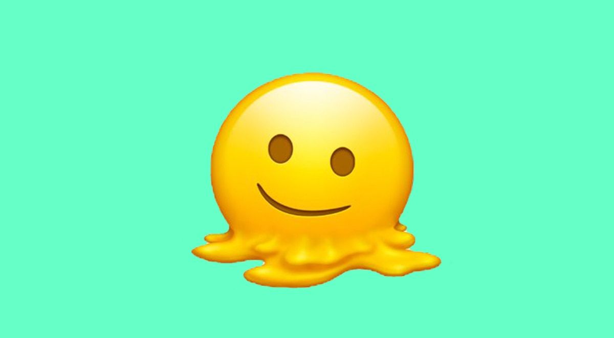 WhatsApp cuál es el significado del nuevo emoji de la cara derretida