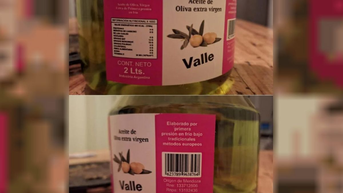 El aceite d eoliva Valle fue prohibido por carecer de registros sanitarios y presentar un rotulado ilegal El aceite d eoliva Valle fue prohibido por carecer de registros sanitarios y presentar un rotulado ilegal
