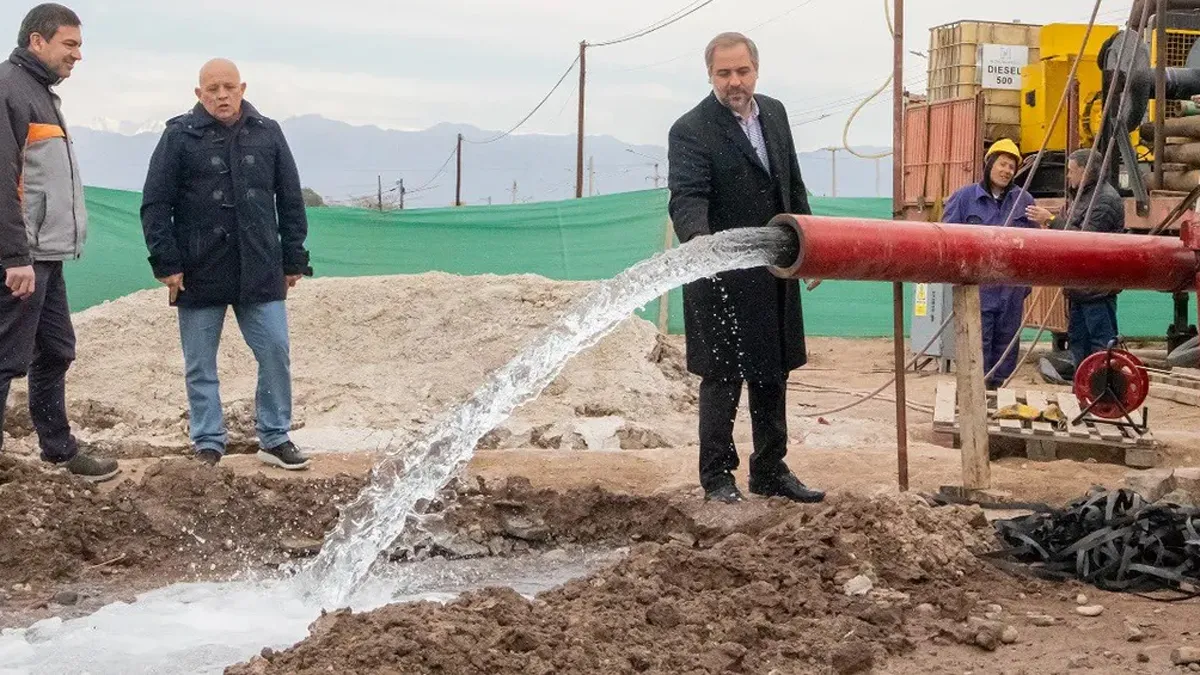 Stevanato, otro de los beneficiarios del plan hídrico provincial.