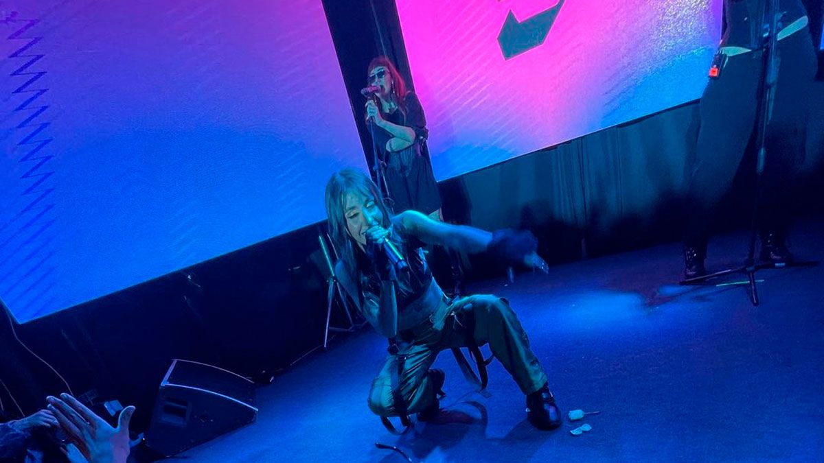 María Becerra estuvo en un cumpleaños de 15 en Mendoza. (Foto gentileza redes).