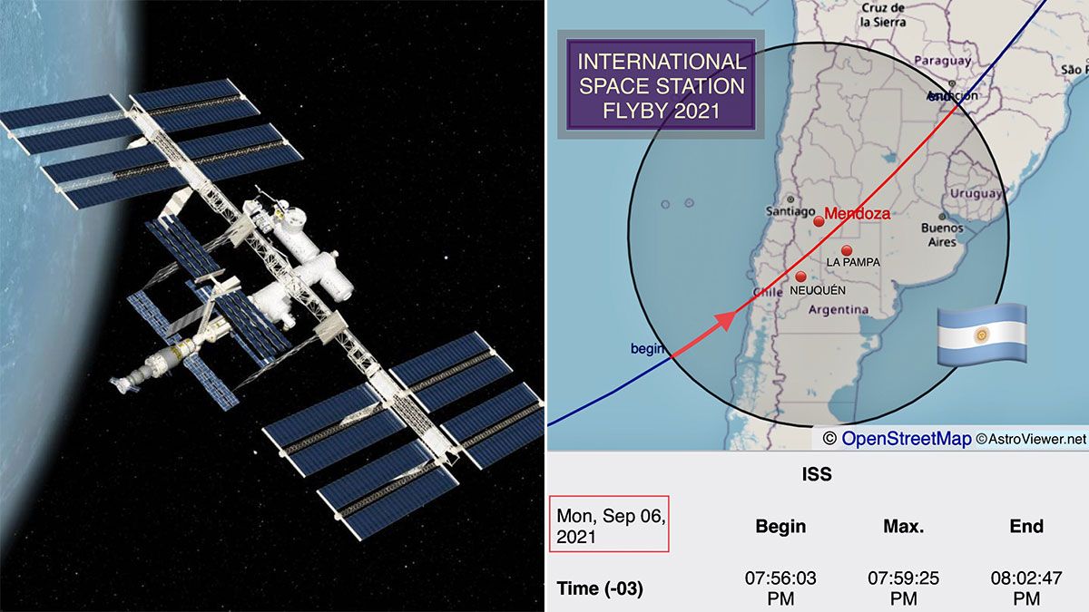 Estación Espacial Internacional: a qué hora se verá en Mendoza