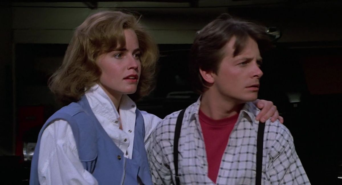 Elisabeth Shue y Michael J. Fox en Elisabeth Shue y Michael J. Fox en