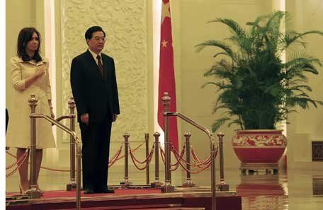 Cristina Fernández y el presidente chino, Hu Jintao, prometieron afianzar la relación bilateral