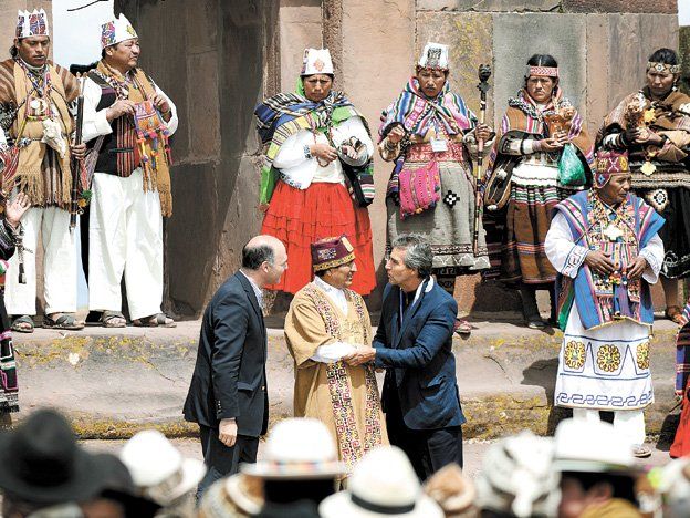 Guillermo Carmona participó en los actos de asunción de Evo Morales