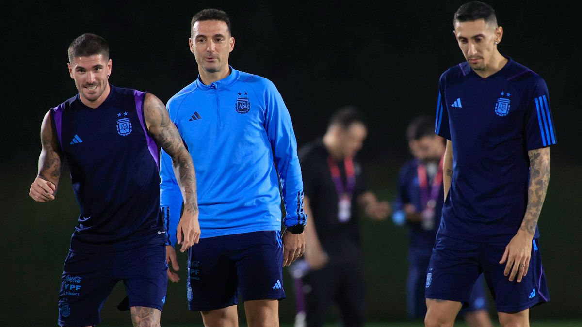 Rodrigo De Paul y Ángel Di María podrían arrancar jugando en la Selección argentina ante Países Bajos