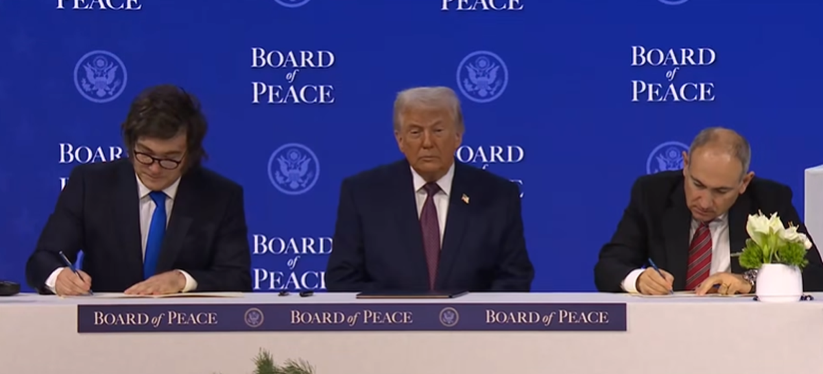Javier Milei participó del lanzamiento del Consejo de la Paz impulsado por Donald Trump