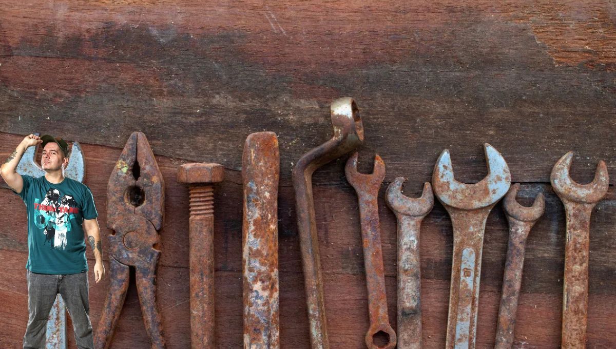 Ten cuidado al tocar o manipular herramientas con &oacute;xido. Utiliza siempre guantes.