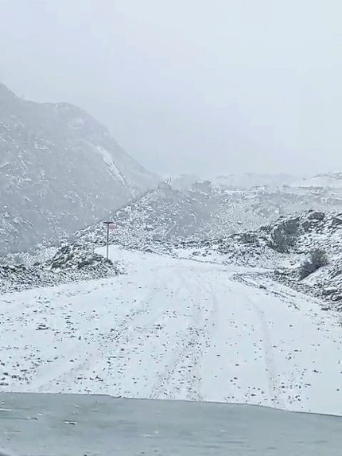 Así están muchas rutas de Mendoza.