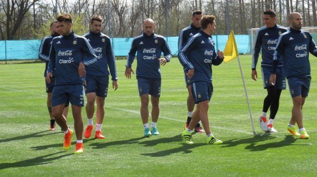 Argentina se entrenó antes de viajar a Venezuela