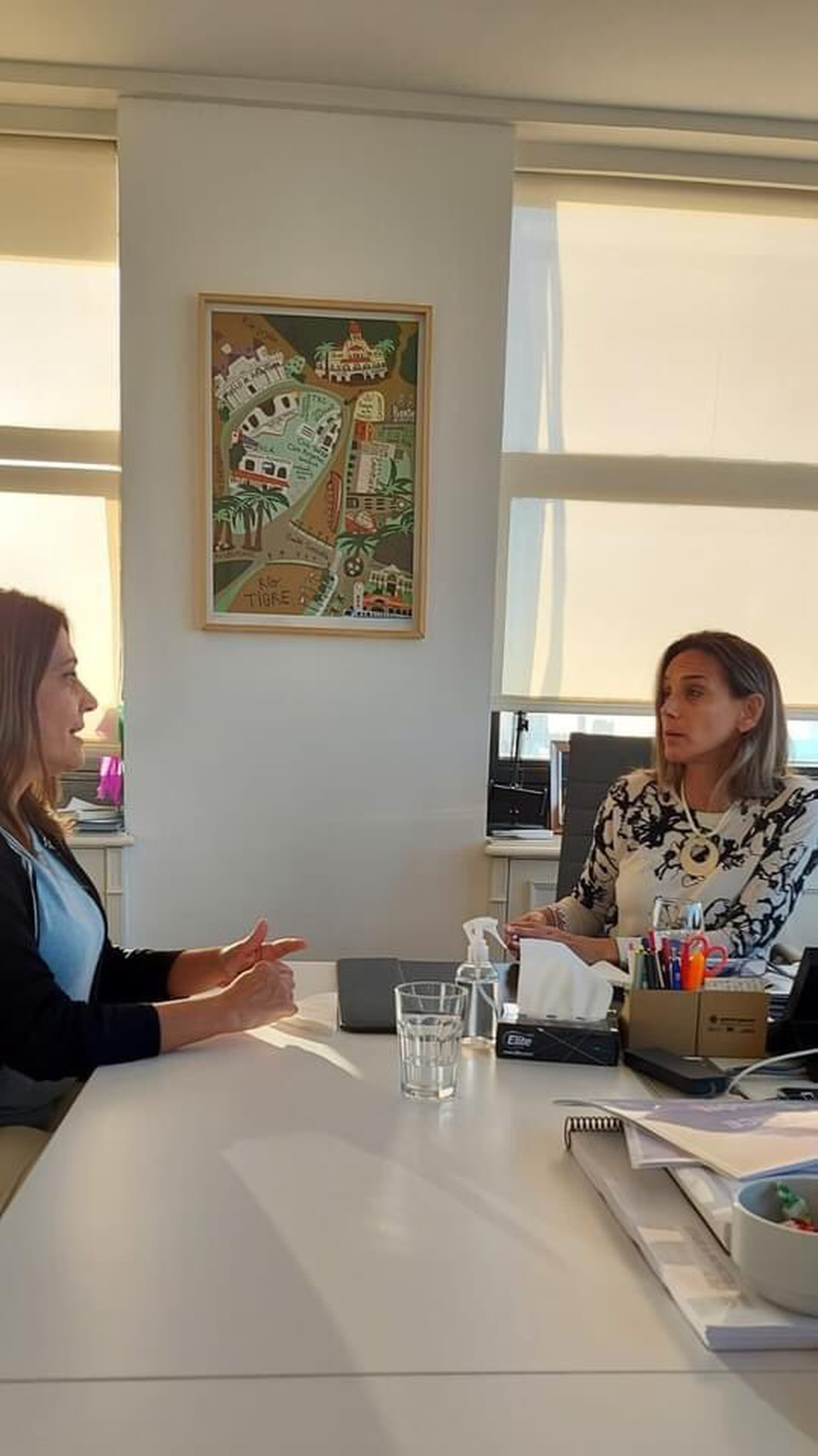 Lizana y Malena Galmarini a fines de 2021.